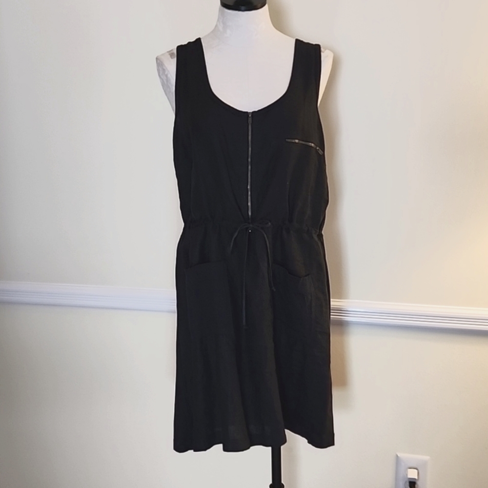 Green Dragon mixed media dress M